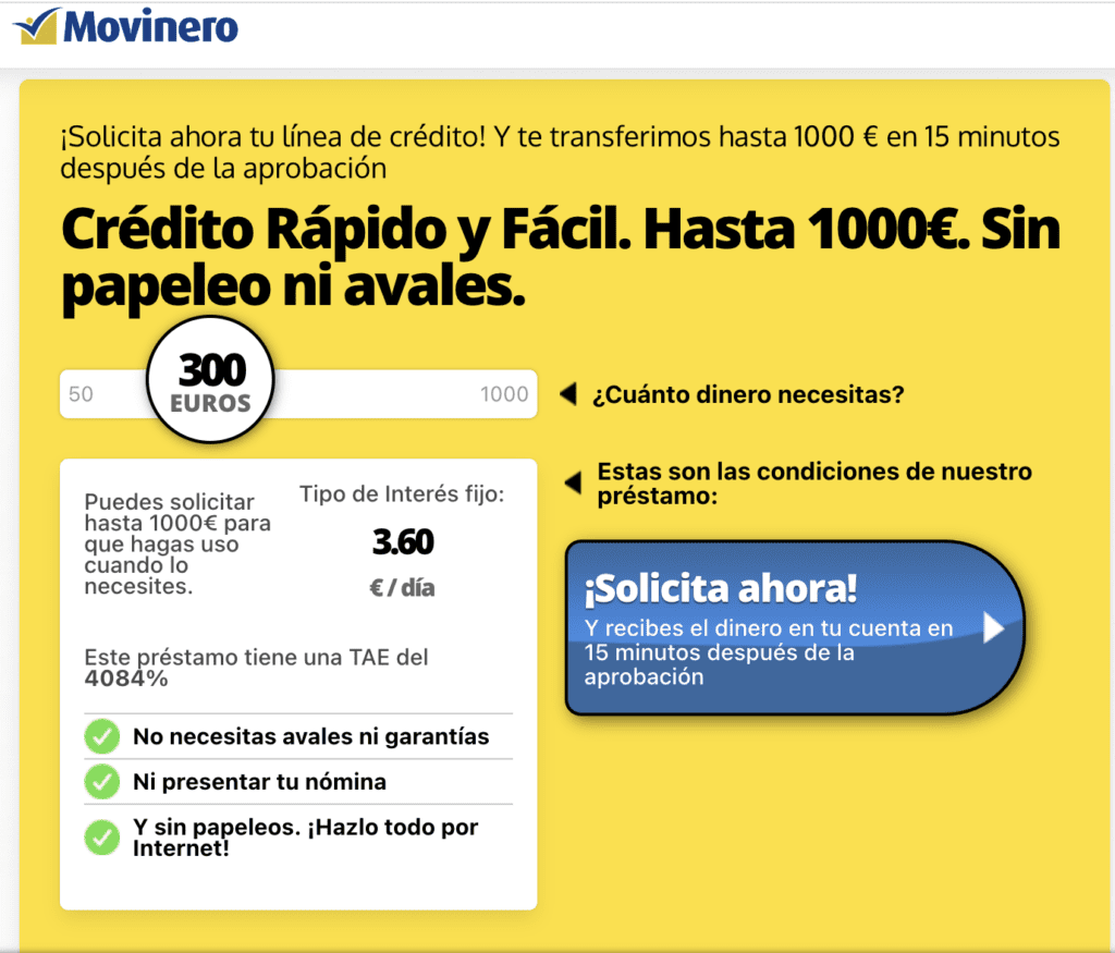 movinero usura