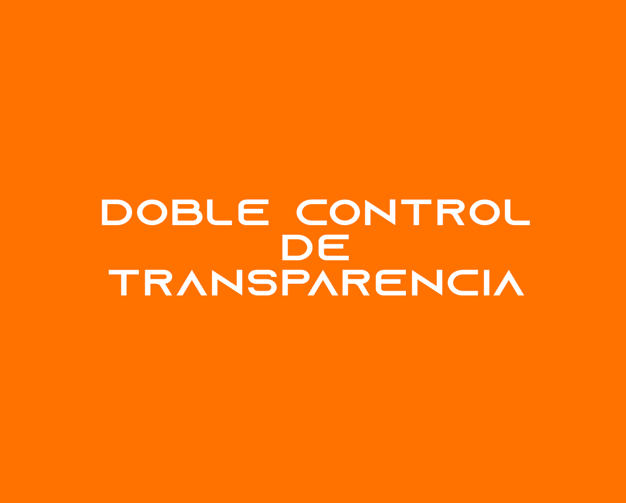 Doble control de transparencia