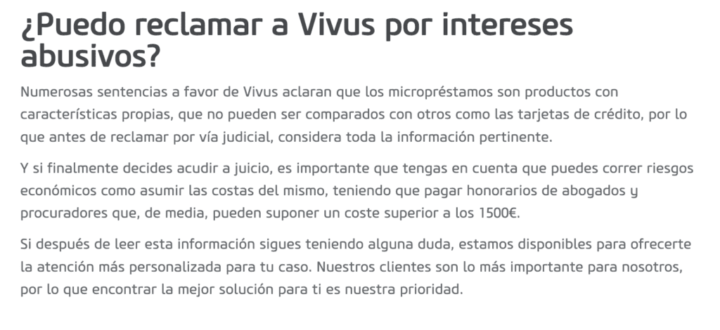 ¿Son reclamables los préstamos de Vivus?